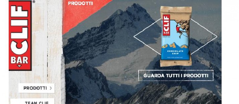 CLIF BAR: SITO ONLINE DISPONIBILE ANCHE IN ITALIANO!
